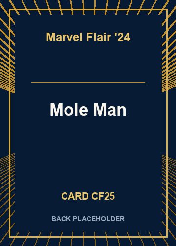 Mole Man back card image