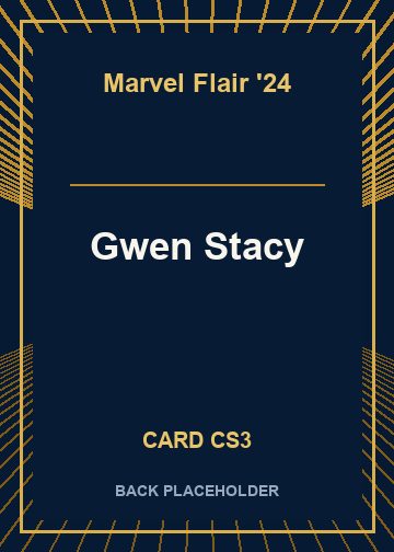 Gwen Stacy back card image