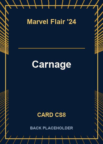 Carnage back card image