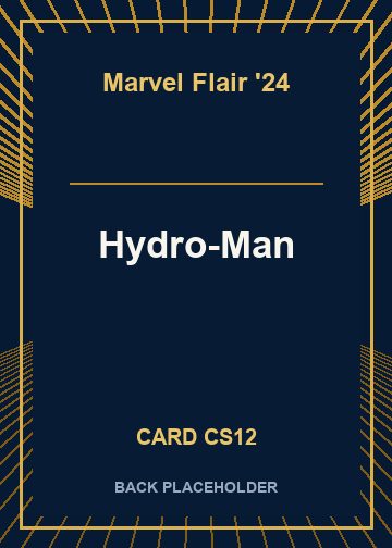 Hydro-Man back card image