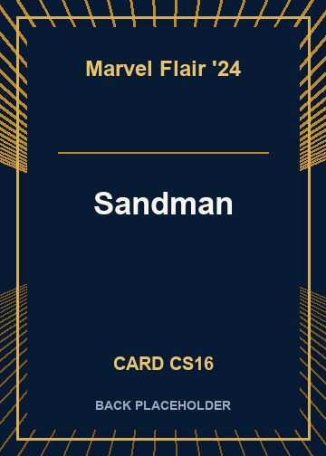 Sandman back card image