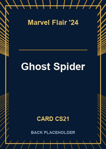 Ghost Spider back card image