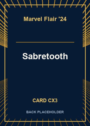 Sabretooth back card image