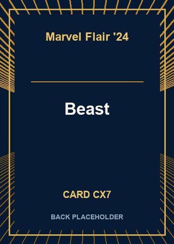 Beast back card image