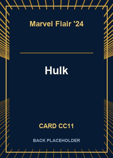 Hulk back card image