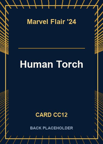 Human Torch back card image