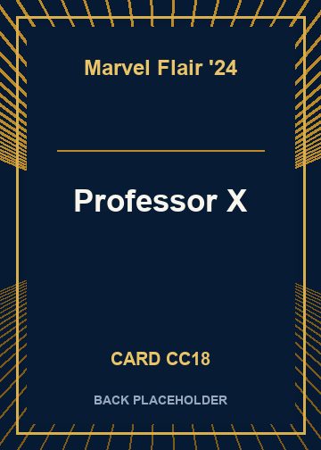 Professor X back card image