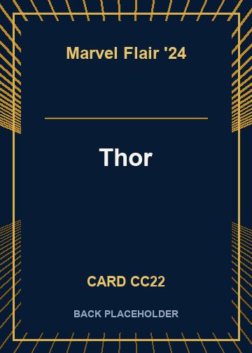 Thor back card image