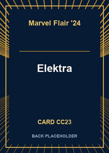 Elektra back card image