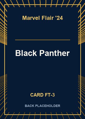 Black Panther back card image