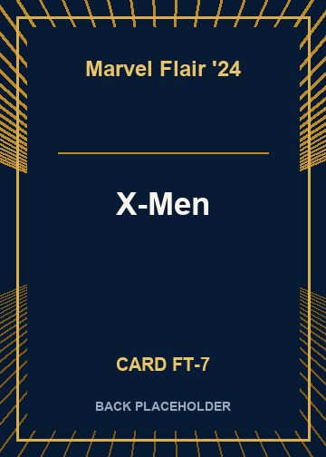 X-Men back card image