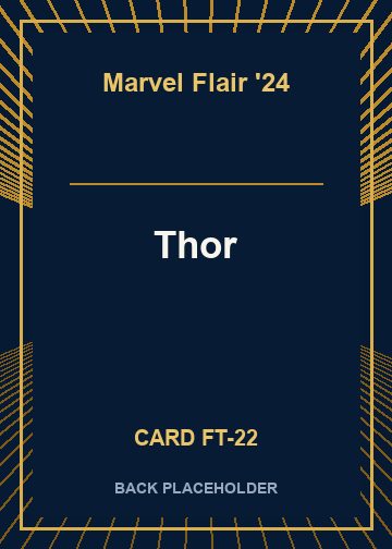 Thor back card image