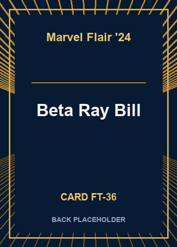 Beta Ray Bill back card image