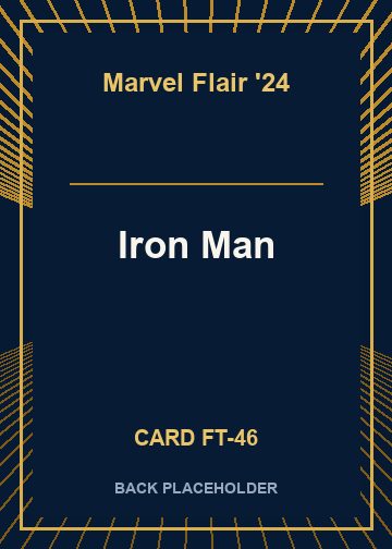 Iron Man back card image