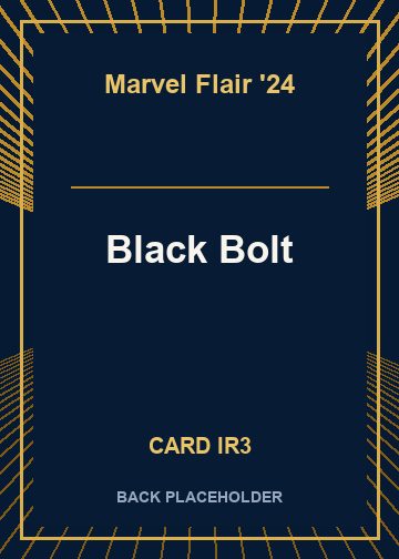 Black Bolt back card image