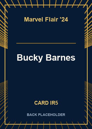 Bucky Barnes back card image