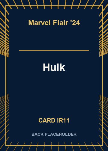 Hulk back card image
