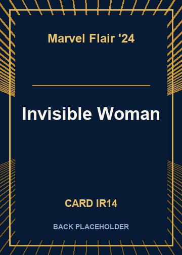 Invisible Woman back card image