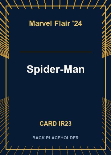 Spider-Man back card image