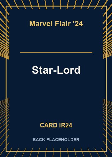 Star-Lord back card image