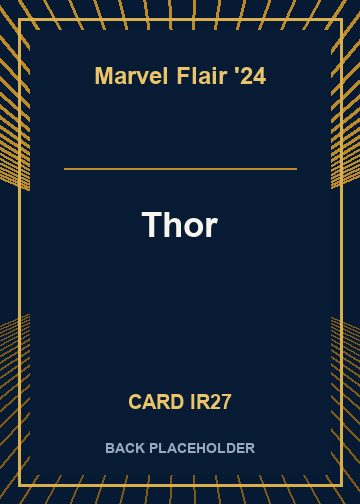 Thor back card image