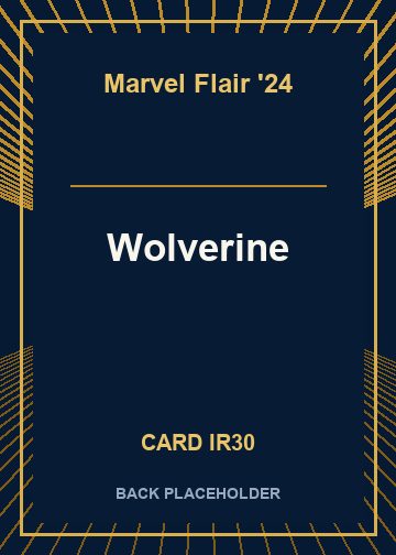 Wolverine back card image