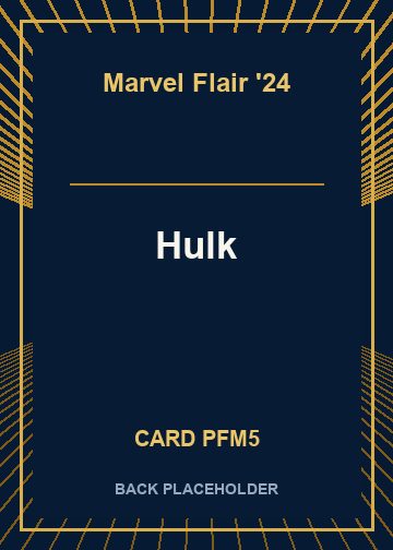 Hulk back card image
