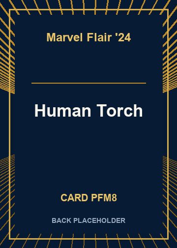 Human Torch back card image