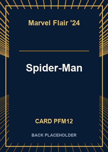 Spider-Man back card image