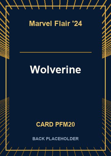 Wolverine back card image
