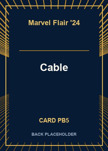 Cable back card image