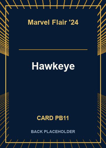 Hawkeye back card image