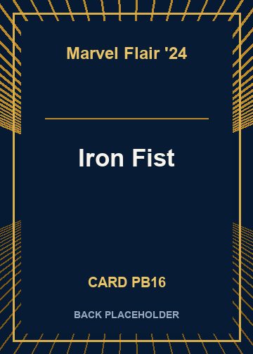 Iron Fist back card image