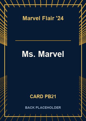 Ms. Marvel back card image