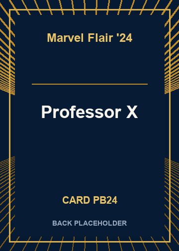 Professor X back card image