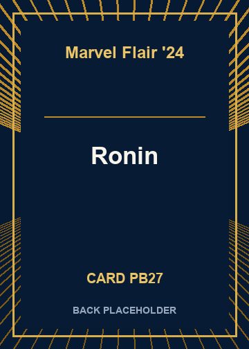 Ronin back card image