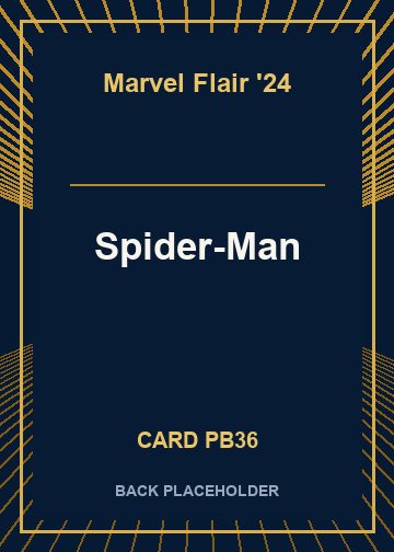 Spider-Man back card image