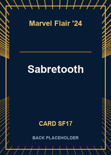 Sabretooth back card image