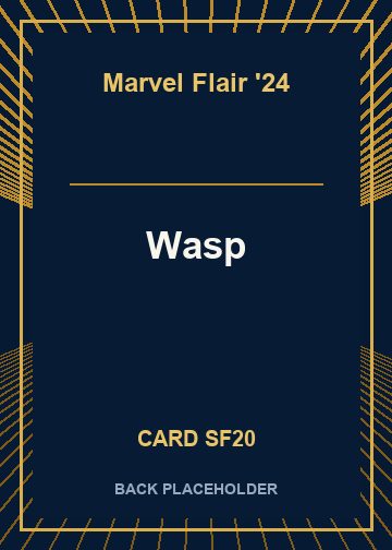 Wasp back card image