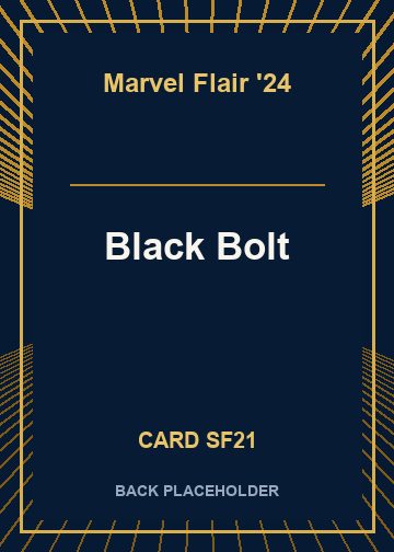 Black Bolt back card image