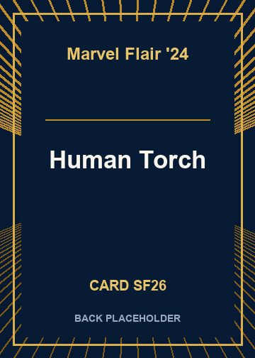 Human Torch back card image