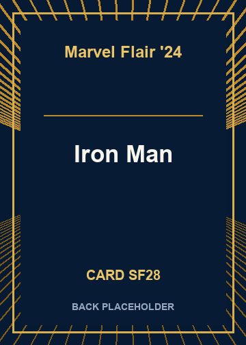 Iron Man back card image