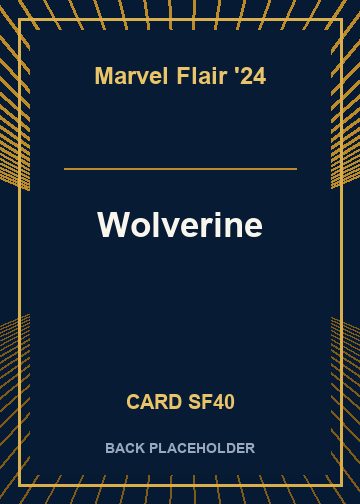 Wolverine back card image