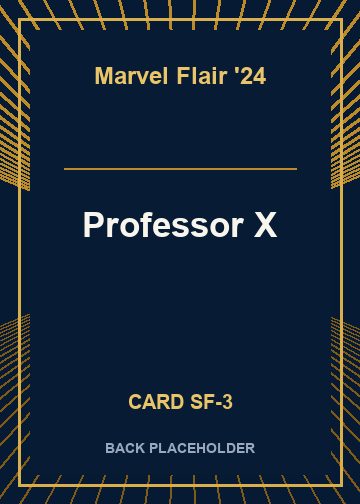 Professor X back card image