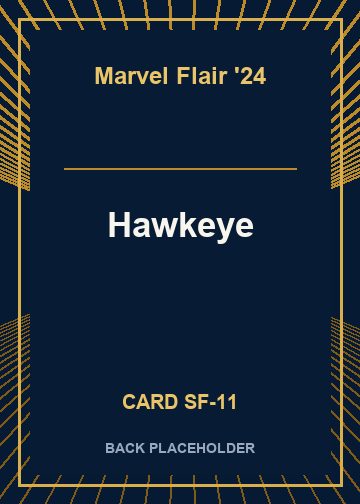 Hawkeye back card image