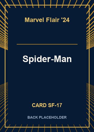 Spider-Man back card image