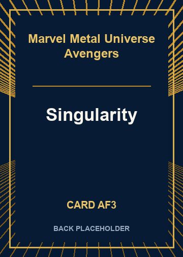 Singularity back card image