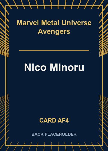 Nico Minoru back card image