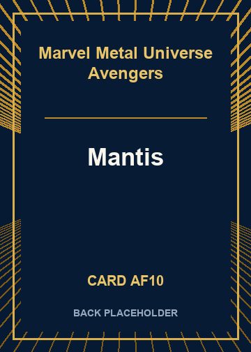 Mantis back card image
