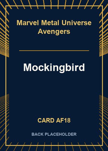 Mockingbird back card image